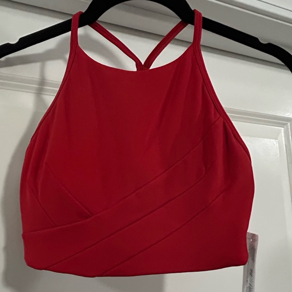 lululemon athletica Flow Y Wrap Front High Neck Crop - Picture 1 of 3